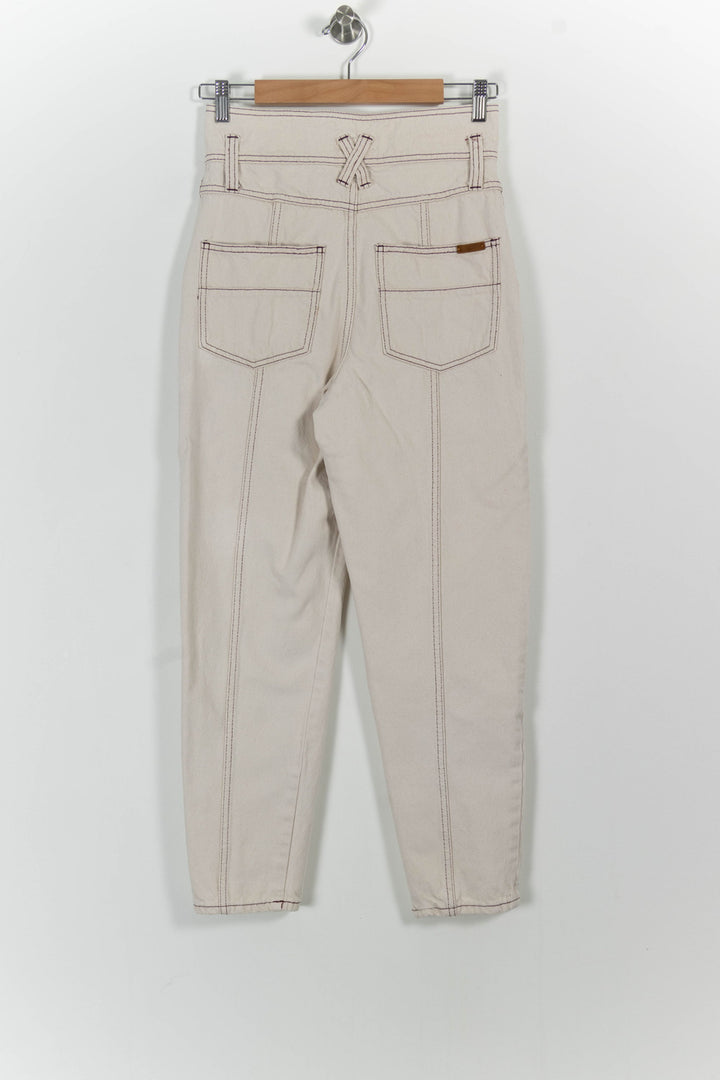 Pantalon Beige - Taille S/36 de la marque Claudie Pierlot | PARAD100587 - Vendu par Paradigme - Image 4