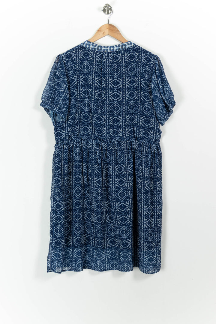 Blouse Bleu et Blanc - Taille XXL/44 de la marque La Fée Maraboutée | PARAD100589 - Vendu par Paradigme - Image 4
