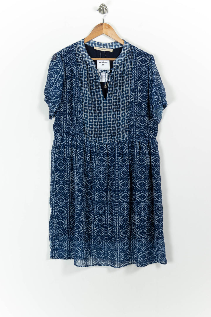 Blouse Bleu et Blanc - Taille XXL/44 de la marque La Fée Maraboutée | PARAD100589 - Vendu par Paradigme - Image 2