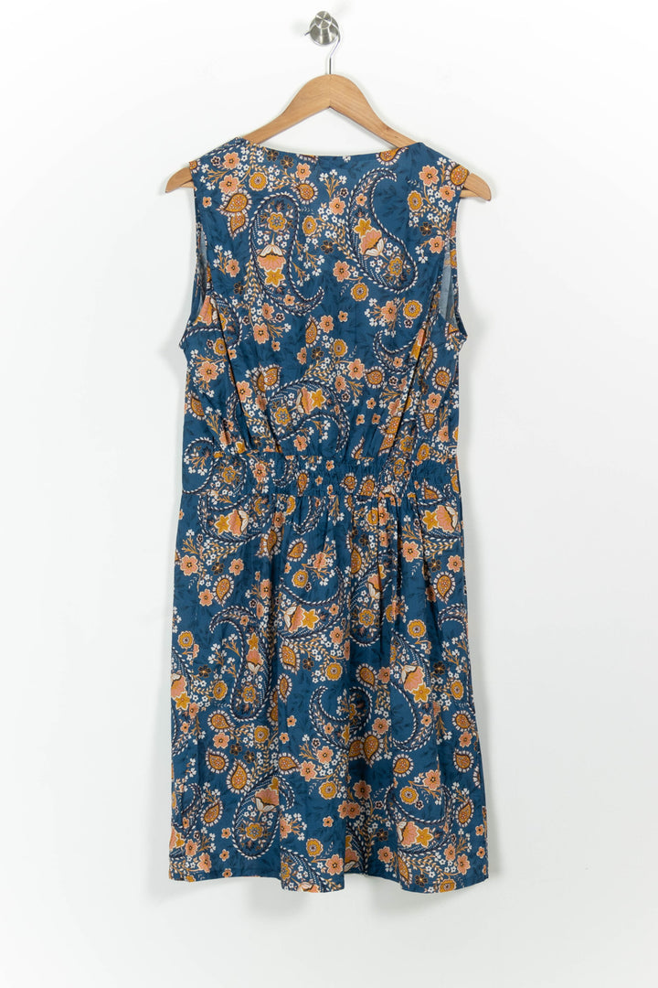 Robe Sans Manches Bleu et Orange - Taille XXL/44 de la marque La Fée Maraboutée | PARAD100590 - Vendu par Paradigme - Image 4
