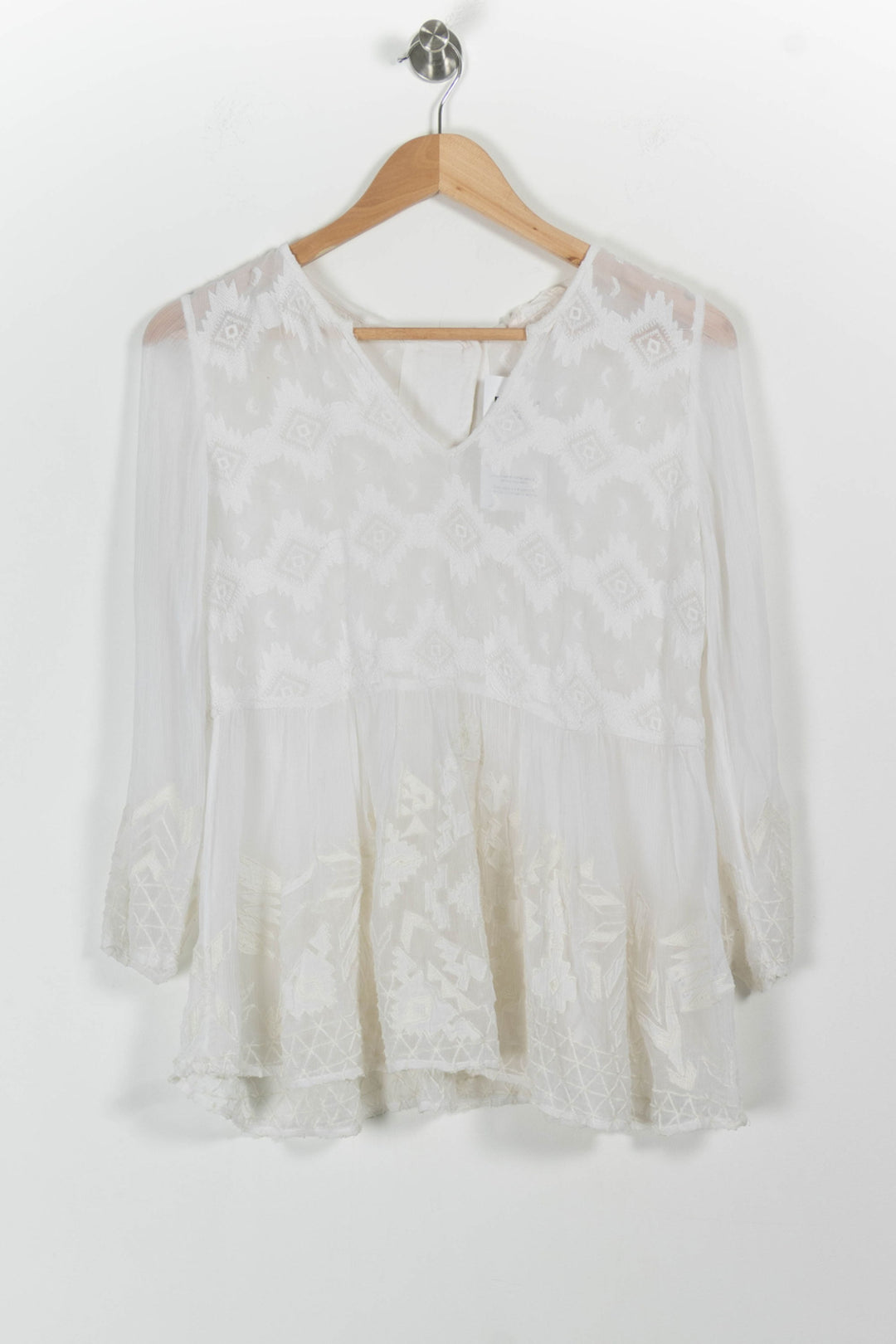 Blouse Blanche - Taille S/36 de la marque ba&sh | PARAD100595 - Vendu par Paradigme - Image 2