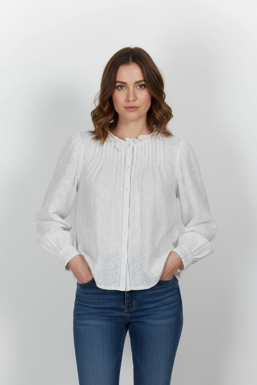 Blouse Blanche - Taille S/36 de la marque Gerard Darel | PARAD100597 - Vendu par Paradigme - Image 1