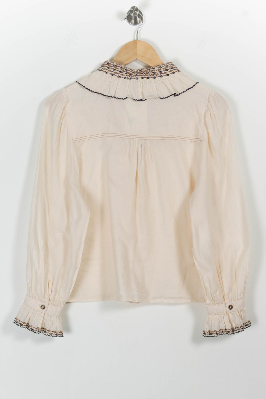 Blouse Beige - Taille M/38 de la marque Emile & Ida | PARAD100598 - Vendu par Paradigme - Image 4