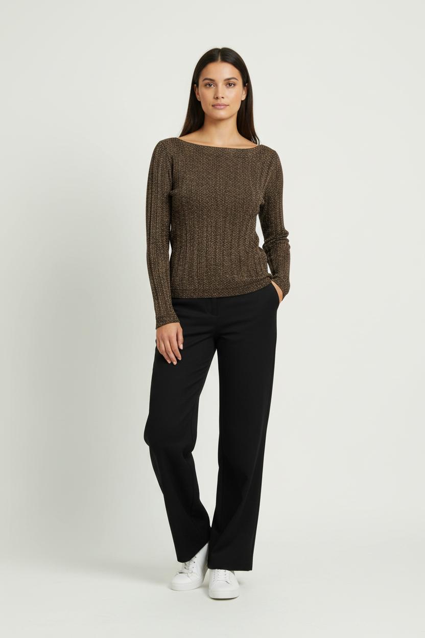 Pull Doré - Taille M/38 de la marque Maison 123 | PARAD100601 - Vendu par Paradigme - Image 1