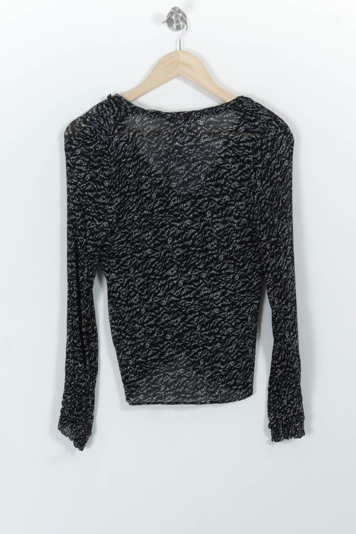Blouse Noire et Blanche - Taille S/36 de la marque ZAPA | PARAD100608 - Vendu par Paradigme - Image 4