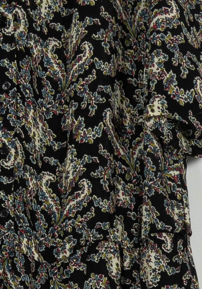 Robe Courte Noire et Beige - Taille M/38 de la marque Sandro | PARAD100614 - Vendu par Paradigme - Image 3