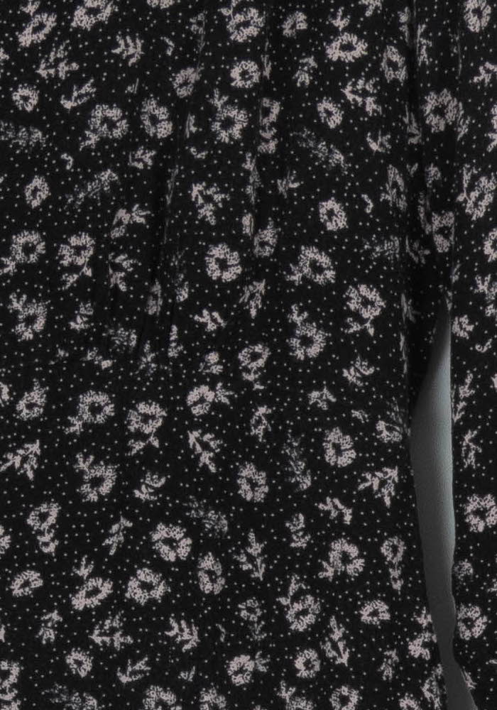 Robe Fleurie Noire - Taille M/38 de la marque Des petits hauts | PARAD100615 - Vendu par Paradigme - Image 3