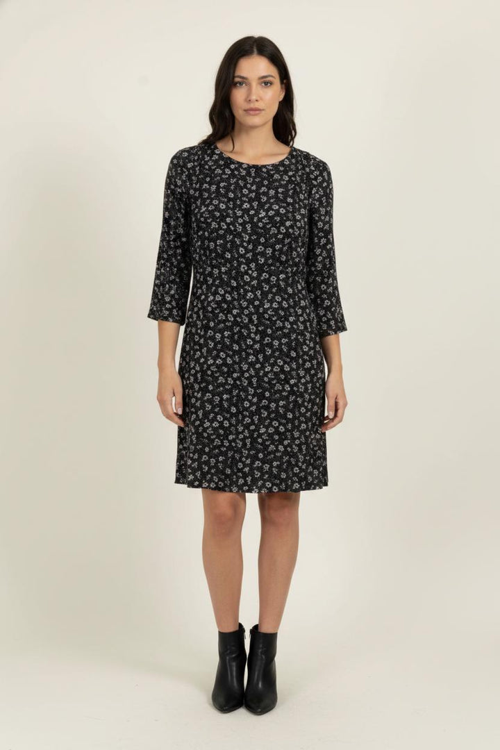 Robe Fleurie Noire - Taille M/38 de la marque Des petits hauts | PARAD100615 - Vendu par Paradigme - Image 1