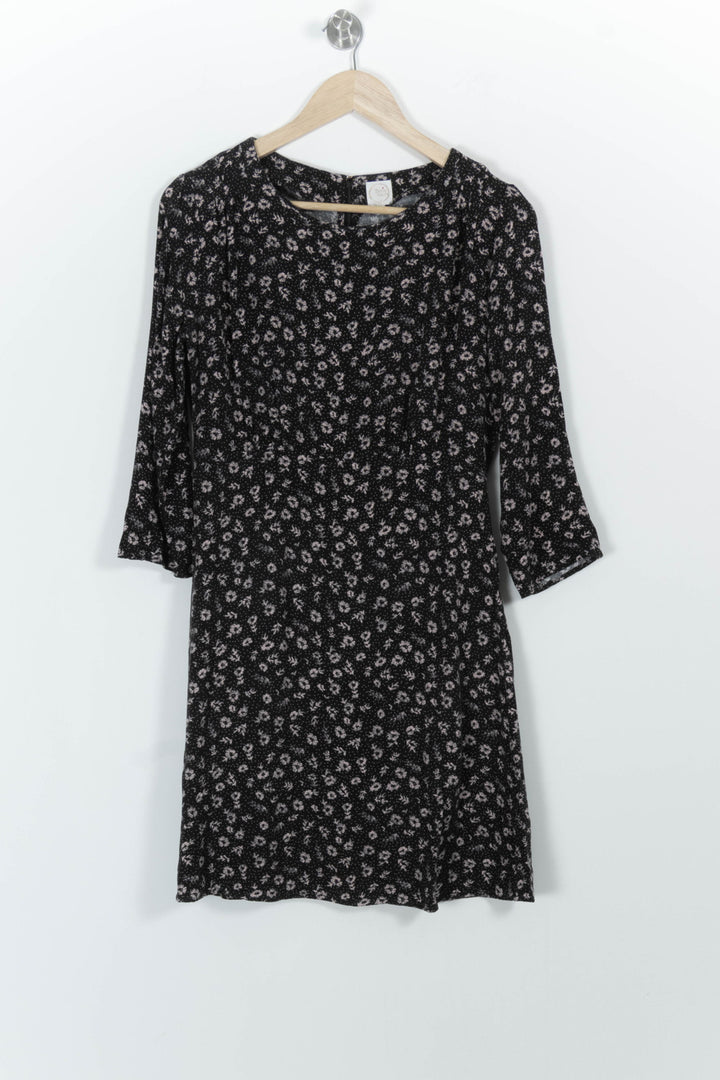 Robe Fleurie Noire - Taille M/38 de la marque Des petits hauts | PARAD100615 - Vendu par Paradigme - Image 2