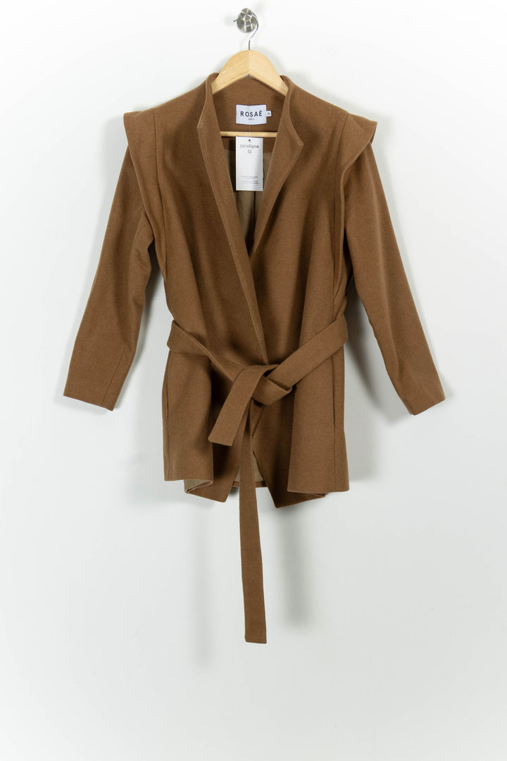 Veste Ceinturée Beige - Taille XS/34 de la marque Rosaé Paris | PARAD100618 - Vendu par Paradigme - Image 2
