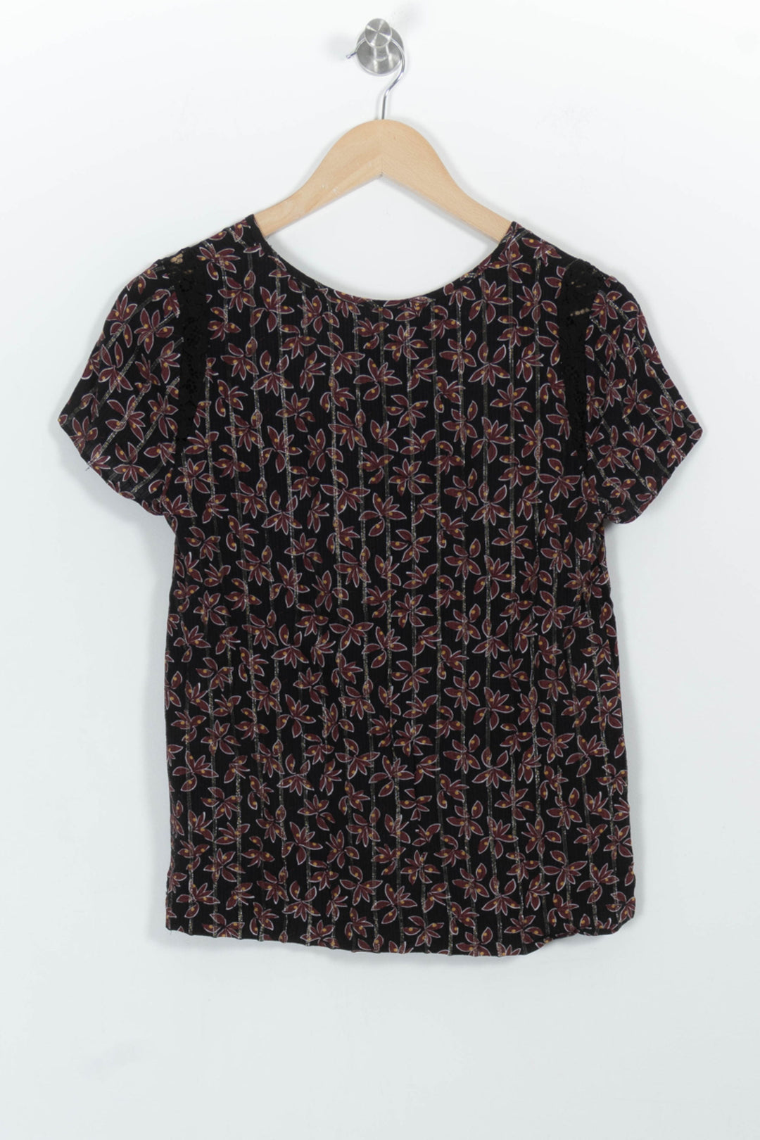 Blouse Noire - Taille S/36 de la marque IKKS | PARAD100620 - Vendu par Paradigme - Image 4