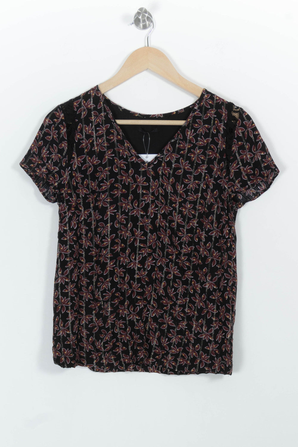 Blouse Noire - Taille S/36 de la marque IKKS | PARAD100620 - Vendu par Paradigme - Image 2