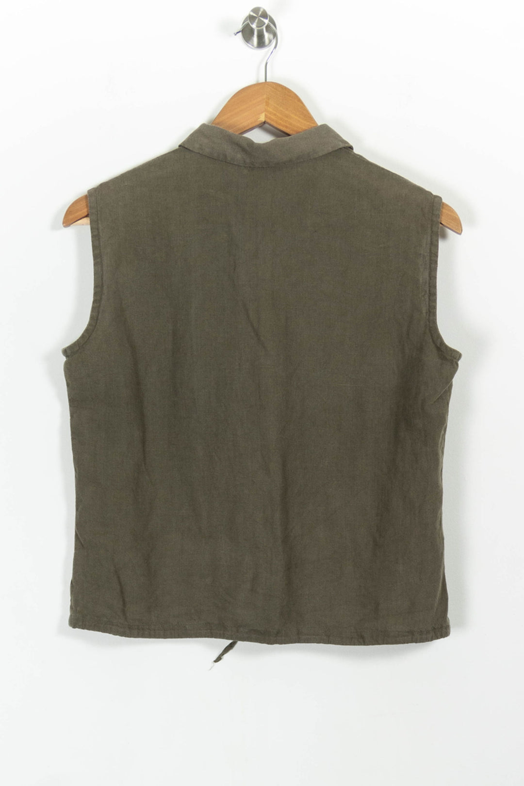 Chemise Sans Manches Verte - Taille L/40 de la marque Caroll | PARAD100625 - Vendu par Paradigme - Image 4