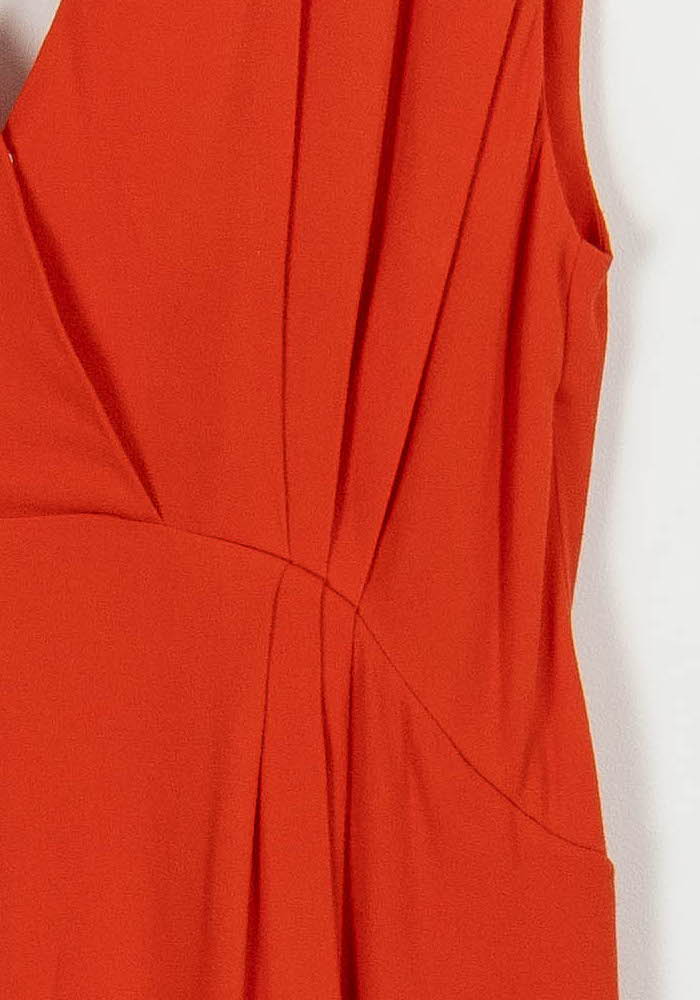 Robe Midi Orange - Taille M/38 de la marque Bérénice | PARAD100629 - Vendu par Paradigme - Image 3