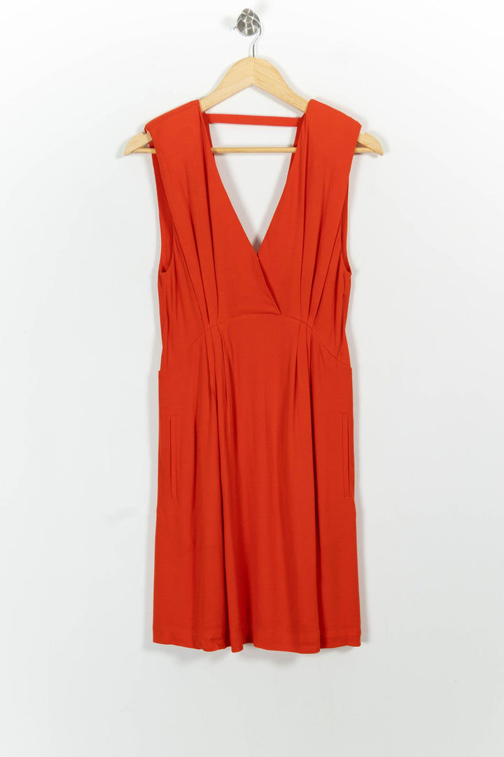 Robe Midi Orange - Taille M/38 de la marque Bérénice | PARAD100629 - Vendu par Paradigme - Image 2