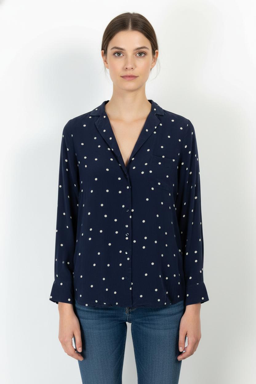 Chemise Bleu et Blanche - Taille S/36 de la marque Sézane | PARAD100632 - Vendu par Paradigme - Image 1