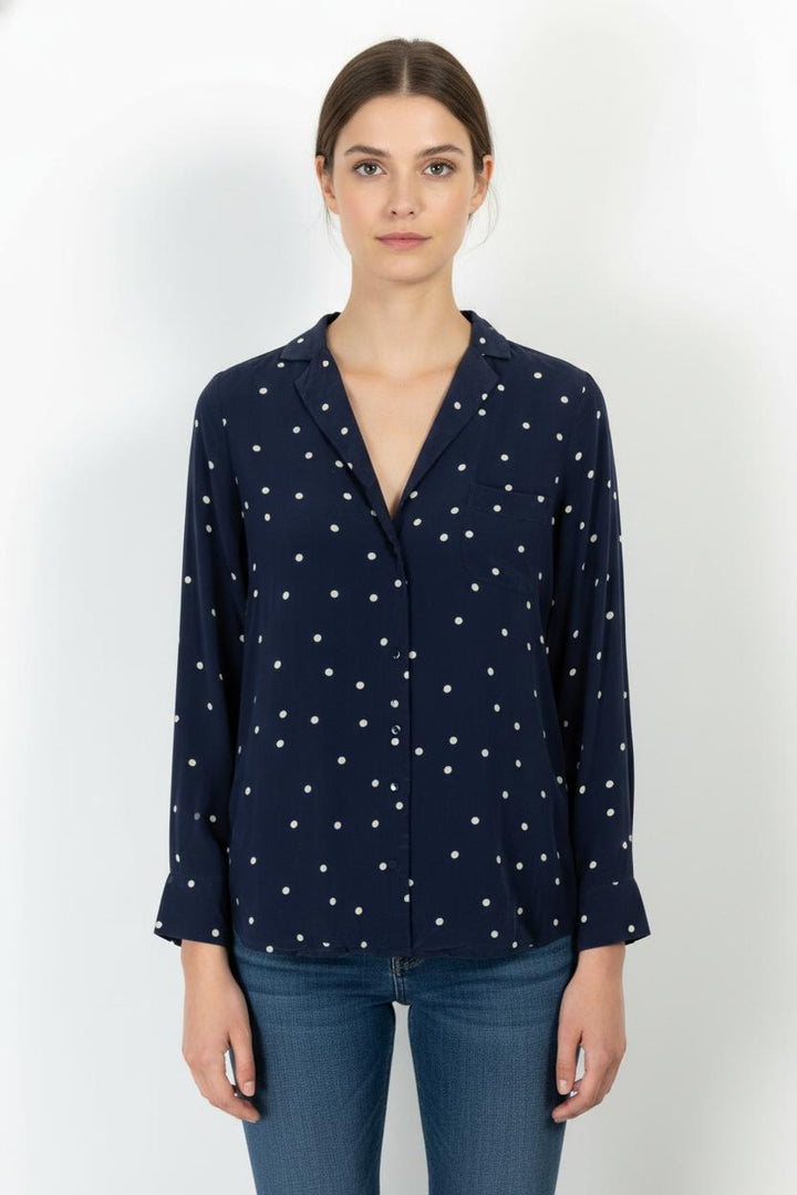 Chemise Bleu et Blanche - Taille S/36 de la marque Sézane | PARAD100632 - Vendu par Paradigme - Image 1