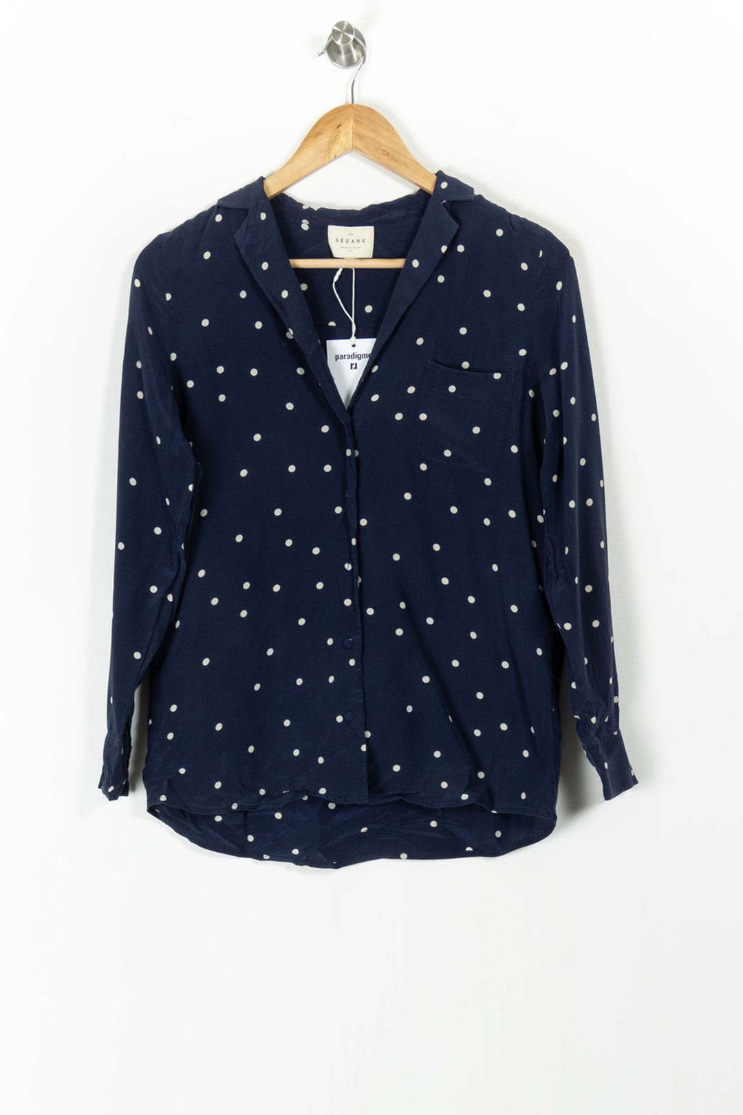 Chemise Bleu et Blanche - Taille S/36 de la marque Sézane | PARAD100632 - Vendu par Paradigme - Image 2