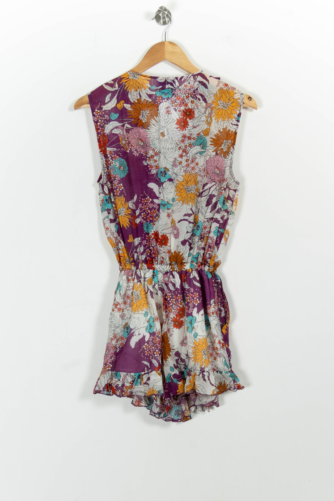 Combishort Violet et Blanc - Taille S/36 de la marque Modetrotter | PARAD100636 - Vendu par Paradigme - Image 4