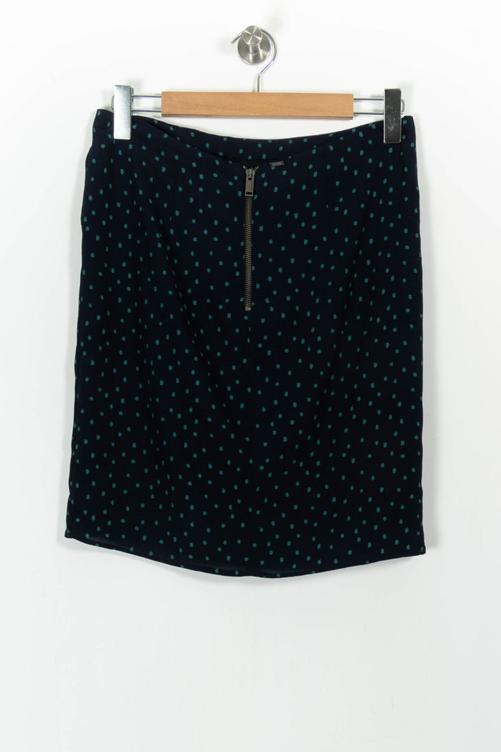 Jupe Courte Bleue à Pois - Taille M/38 de la marque IKKS | PARAD100641 - Vendu par Paradigme - Image 4