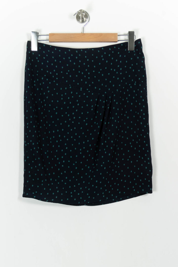 Jupe Courte Bleue à Pois - Taille M/38 de la marque IKKS | PARAD100641 - Vendu par Paradigme - Image 2