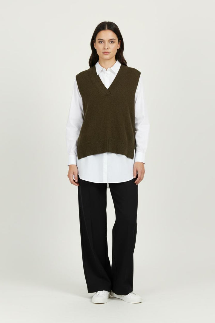 Pull Sans Manches Vert - Taille L/40 de la marque Maison 123 | PARAD100643 - Vendu par Paradigme - Image 1