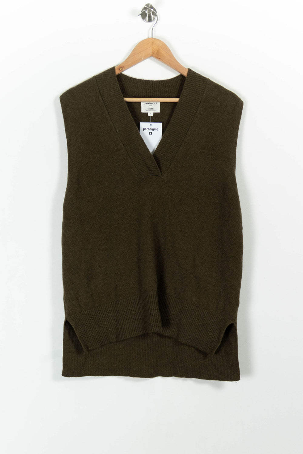 Pull Sans Manches Vert - Taille L/40 de la marque Maison 123 | PARAD100643 - Vendu par Paradigme - Image 2