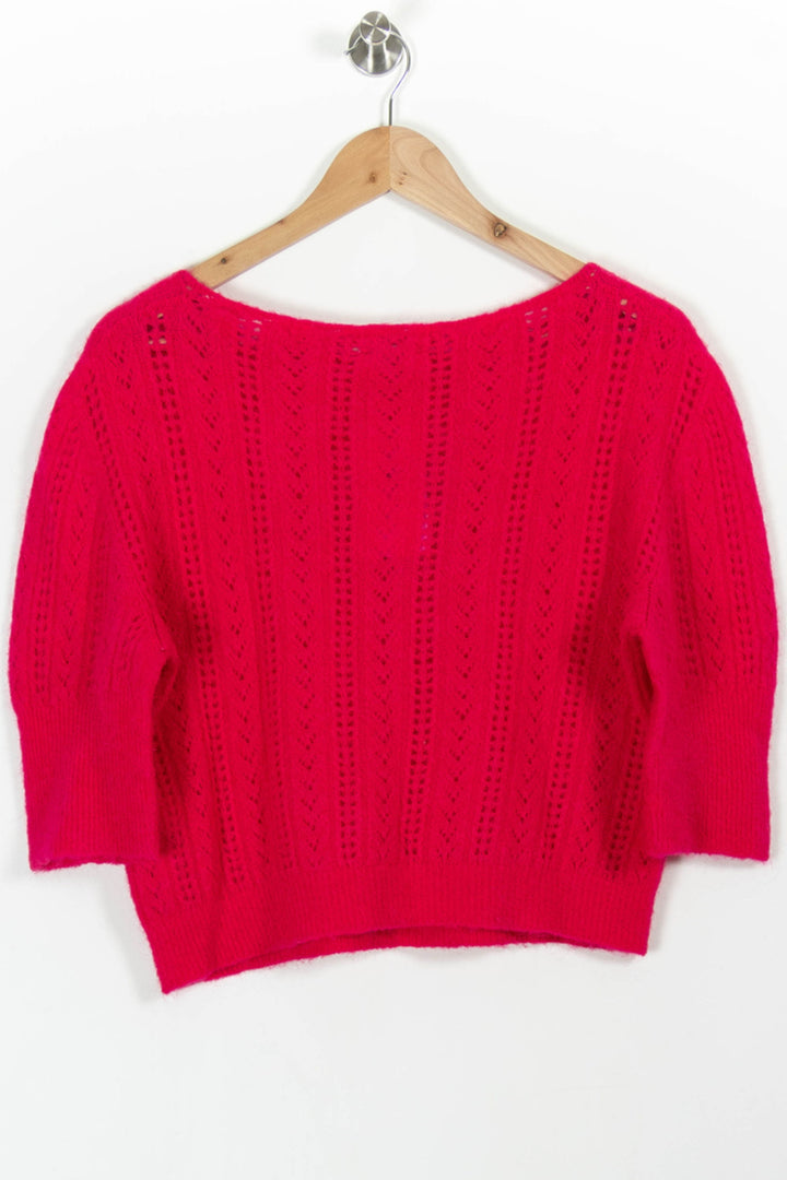 Pull Rose - Taille S/36 de la marque Kookai | PARAD100647 - Vendu par Paradigme - Image 4