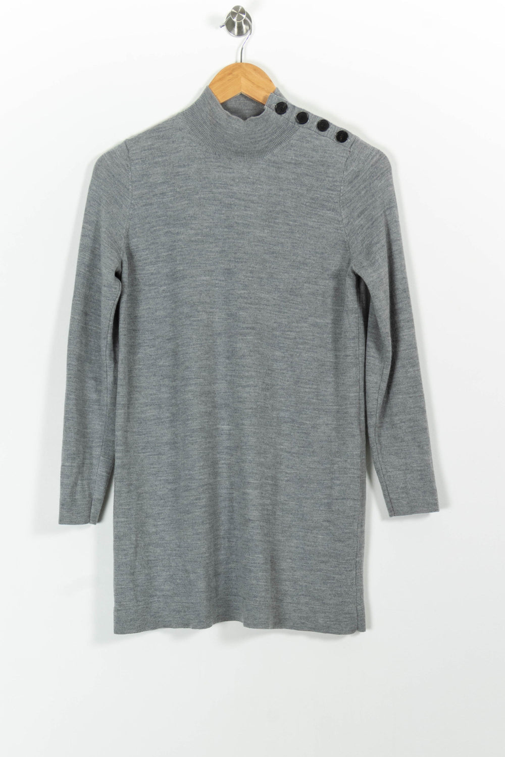 Robe Pull Grise - Taille M/38 de la marque Sézane | PARAD100648 - Vendu par Paradigme - Image 2