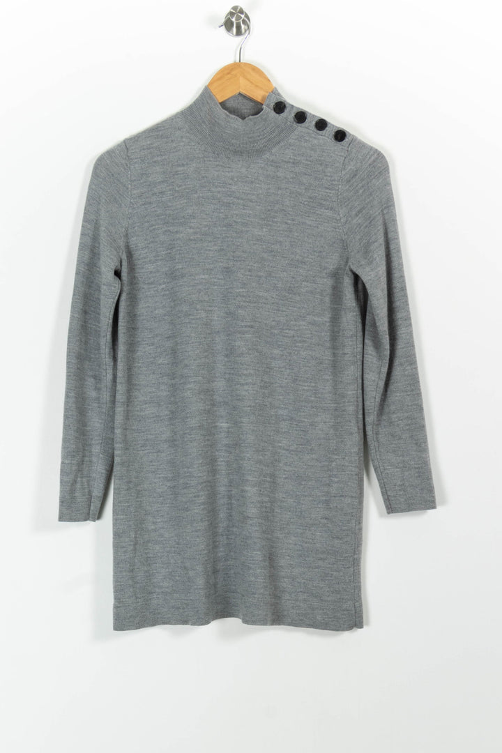 Robe Pull Grise - Taille M/38 de la marque Sézane | PARAD100648 - Vendu par Paradigme - Image 2
