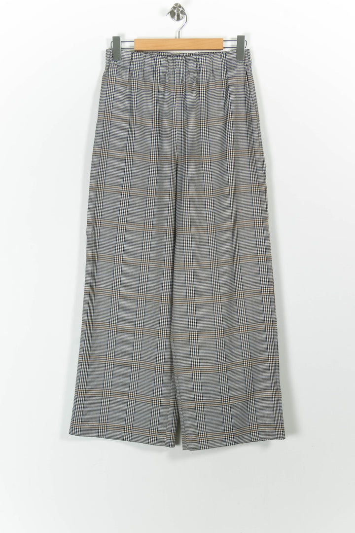Pantalon Large Gris à Carreaux - Taille M/38 de la marque Maje | PARAD100652 - Vendu par Paradigme - Image 2