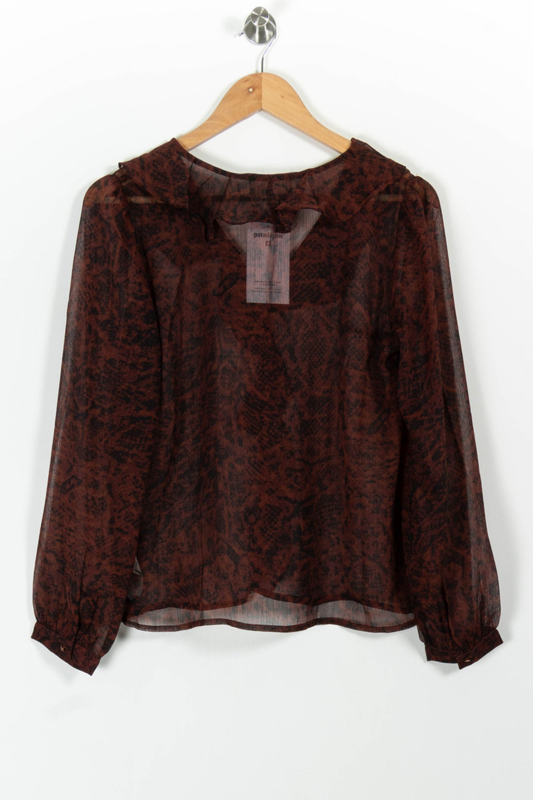 Blouse Bordeaux - Taille S/36 de la marque Grace & Mila | PARAD100654 - Vendu par Paradigme - Image 4