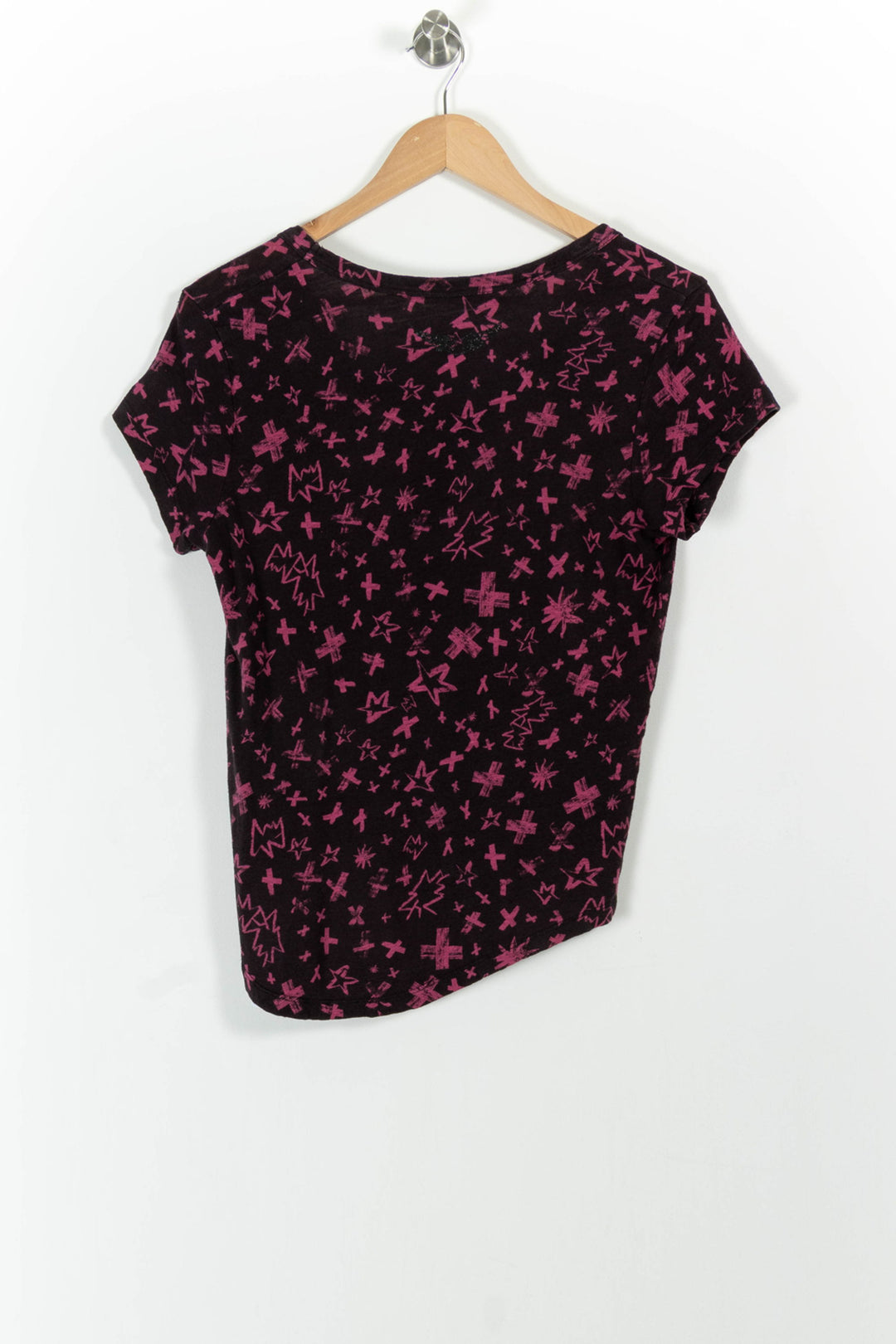 Tee-shirt Noir et Rose - Taille S/36 de la marque Zadig&Voltaire | PARAD100655 - Vendu par Paradigme - Image 4