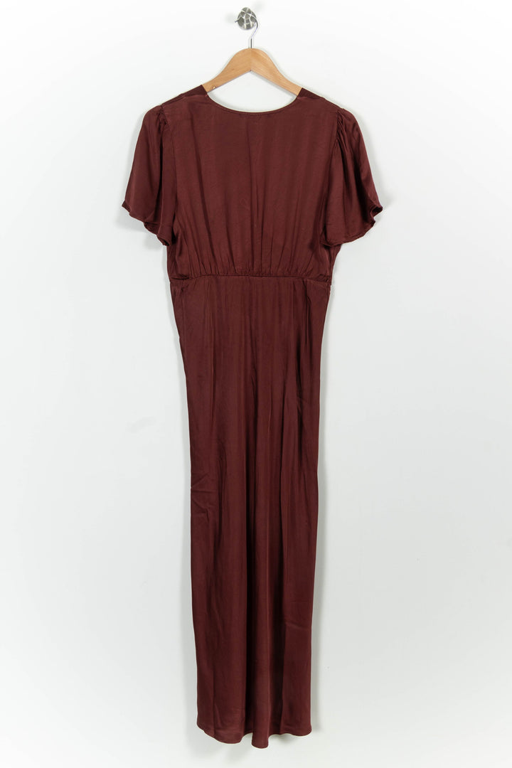 Robe Longue Bordeaux - Taille XL/42 de la marque La Fée Maraboutée | PARAD100658 - Vendu par Paradigme - Image 4