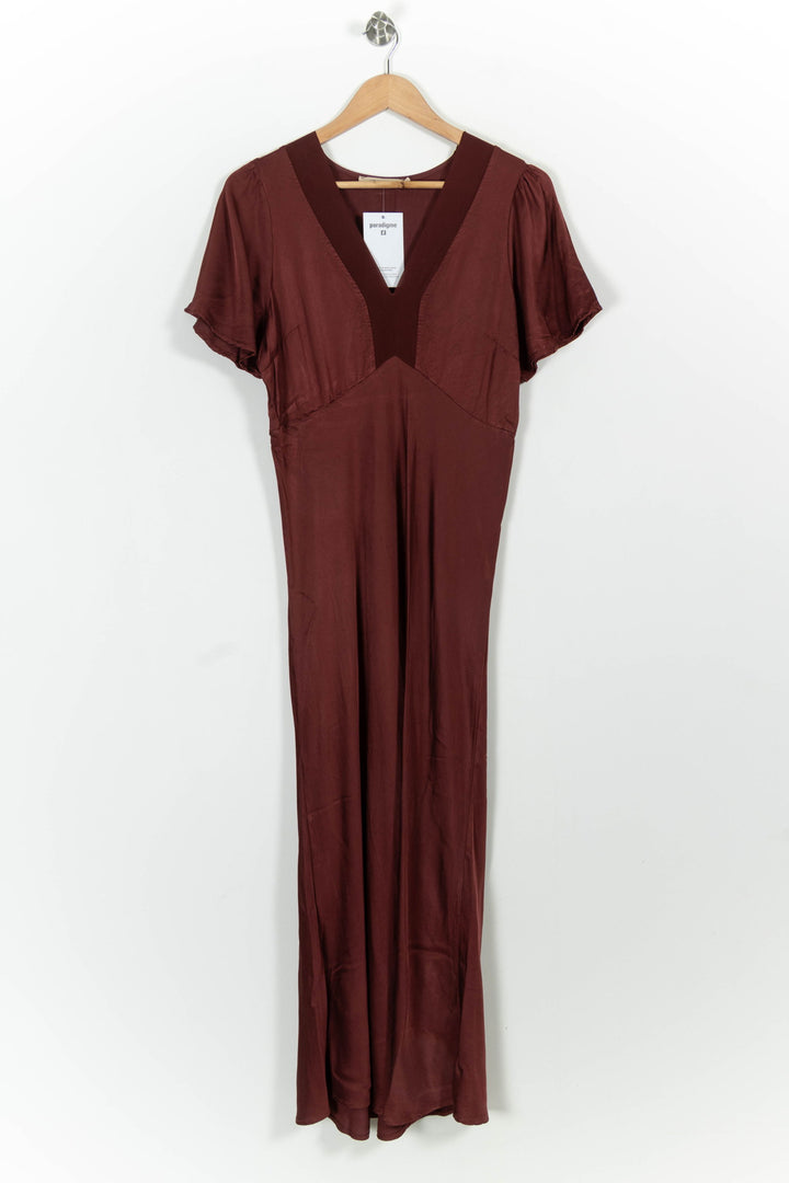 Robe Longue Bordeaux - Taille XL/42 de la marque La Fée Maraboutée | PARAD100658 - Vendu par Paradigme - Image 2