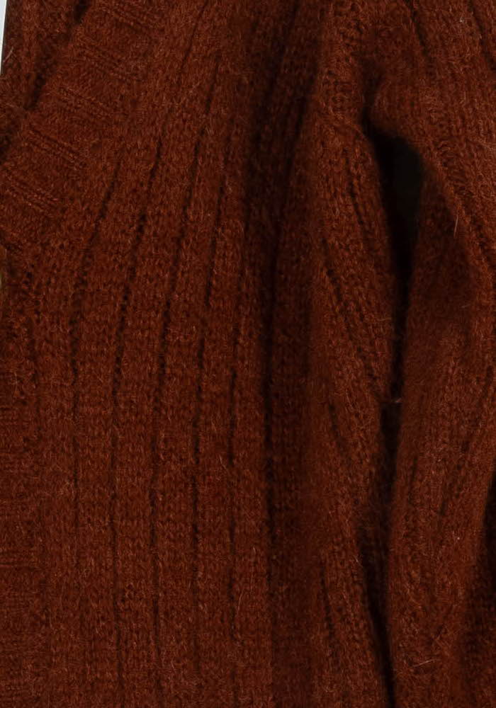 Cardigan Marron - Taille S/36 de la marque La Fée Maraboutée | PARAD100667 - Vendu par Paradigme - Image 3