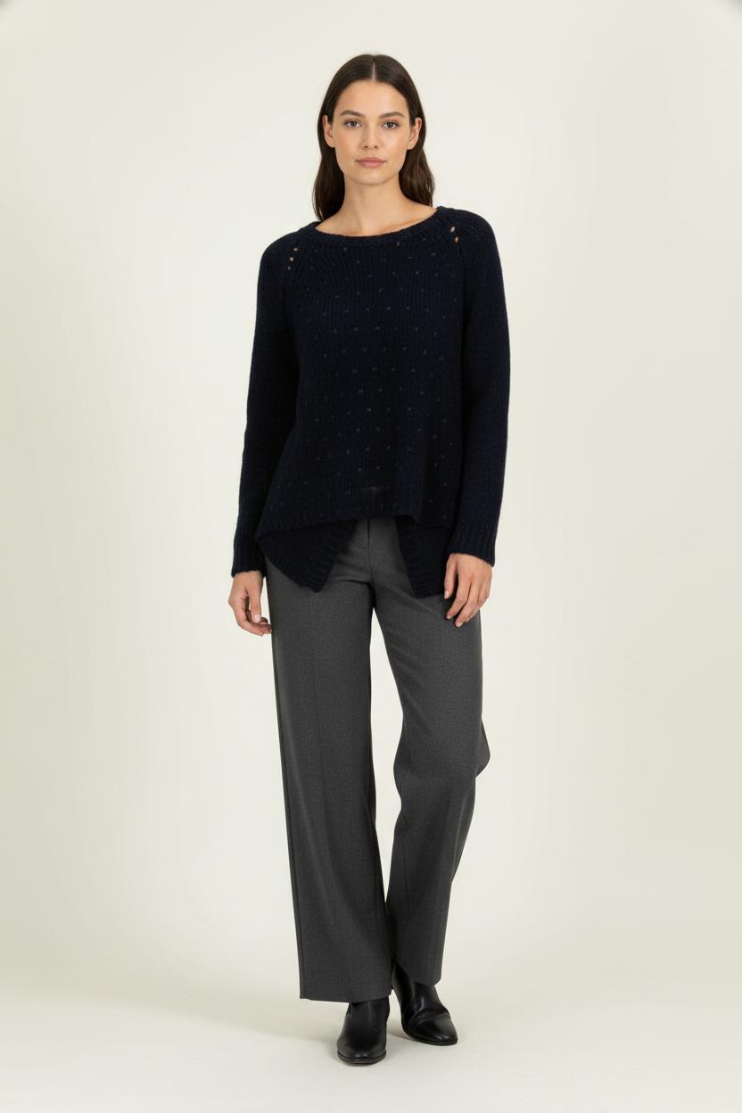 Pull Bleu - Taille S/36 de la marque La Fée Maraboutée | PARAD100669 - Vendu par Paradigme - Image 1