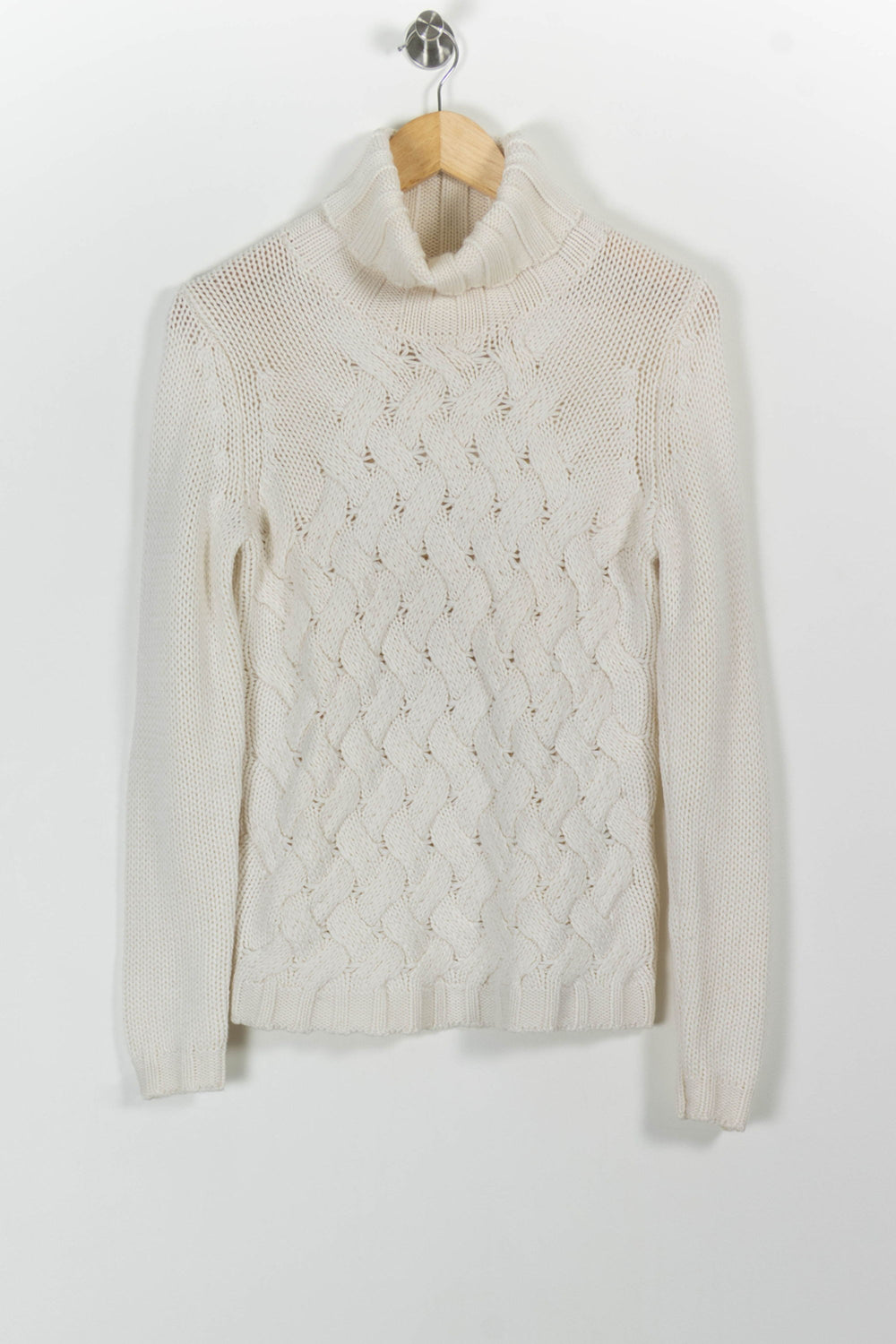 Pull Col Roulé Blanc - Taille S/36 de la marque Maison 123 | PARAD100679 - Vendu par Paradigme - Image 2
