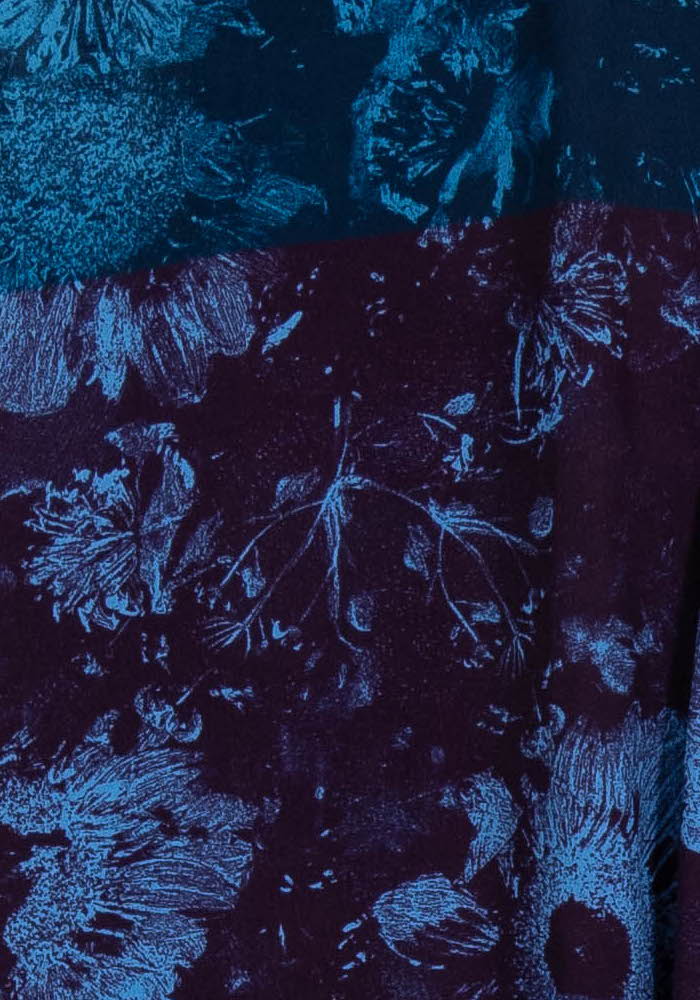 Blouse Bordeaux et Bleue - Taille M/38 de la marque La Fée Maraboutée | PARAD100686 - Vendu par Paradigme - Image 3