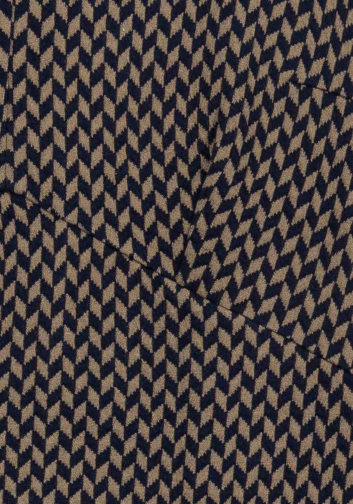 Robe Droite Marron et Noire - Taille L/40 de la marque La Fée Maraboutée | PARAD100688 - Vendu par Paradigme - Image 3