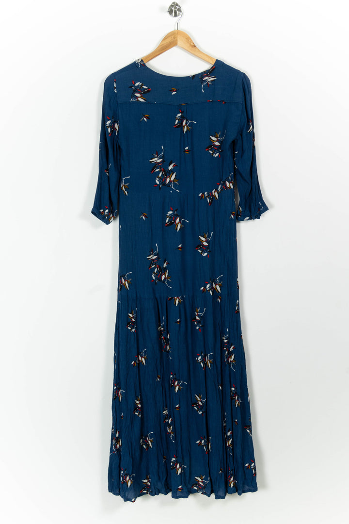 Robe Longue Bleue - Taille M/38 de la marque Caroll | PARAD100690 - Vendu par Paradigme - Image 4