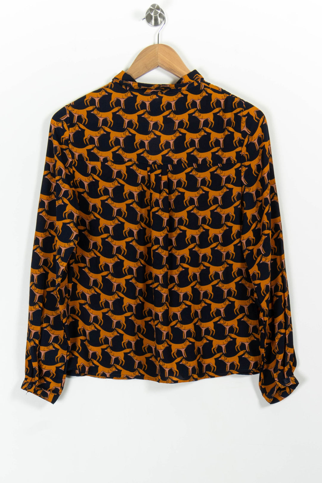 Chemise Noire et Orange - Taille M/38 de la marque La Redoute Collections | PARAD100691 - Vendu par Paradigme - Image 4