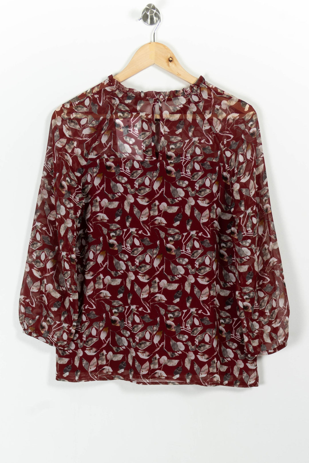 Blouse Bordeau et Blanc - Taille S/36 de la marque One Step | PARAD100701 - Vendu par Paradigme - Image 4