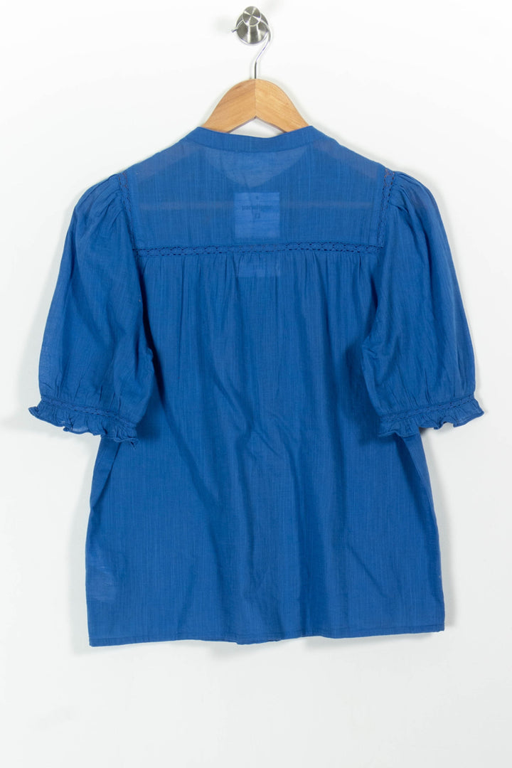 Blouse Bleue - Taille S/36 de la marque Maison 123 | PARAD100703 - Vendu par Paradigme - Image 4