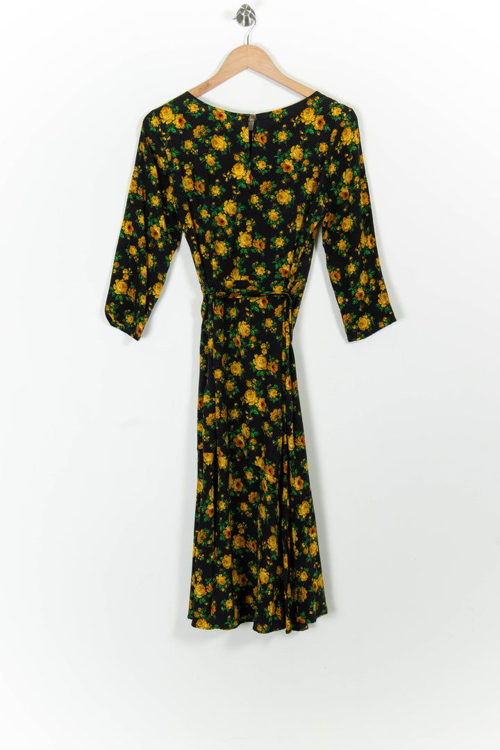 Robe Longue Noire et Jaune - Taille M/38 de la marque Claudie Pierlot | PARAD100704 - Vendu par Paradigme - Image 4