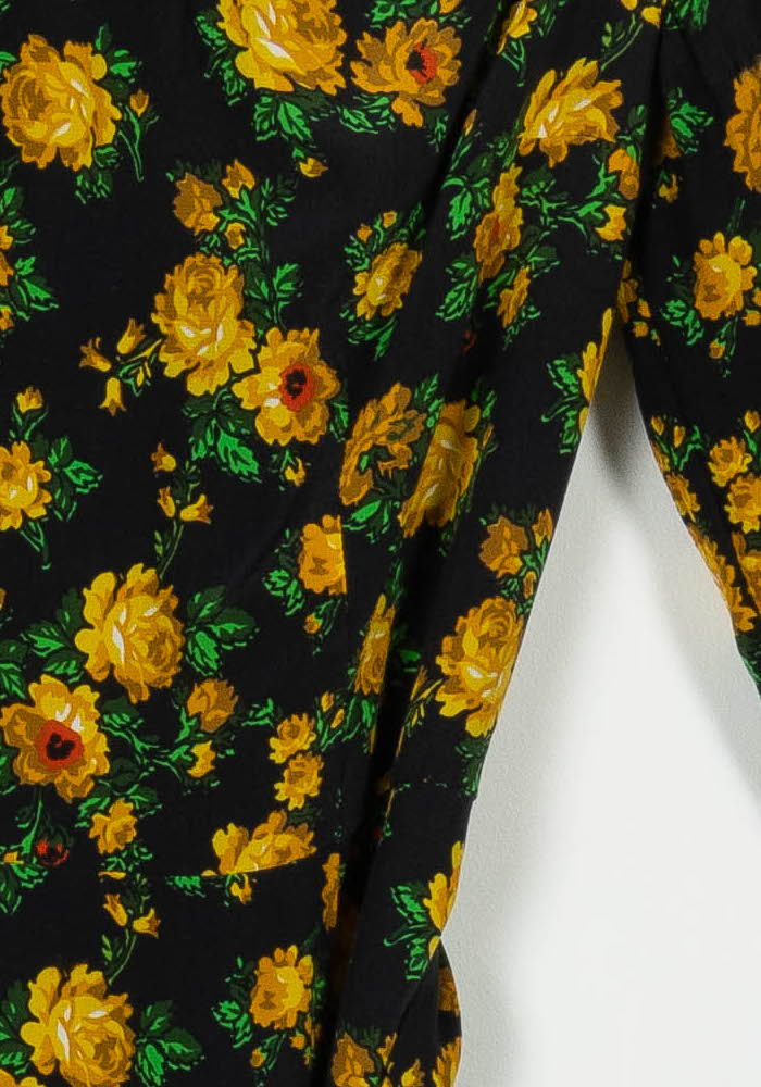 Robe Longue Noire et Jaune - Taille M/38 de la marque Claudie Pierlot | PARAD100704 - Vendu par Paradigme - Image 3