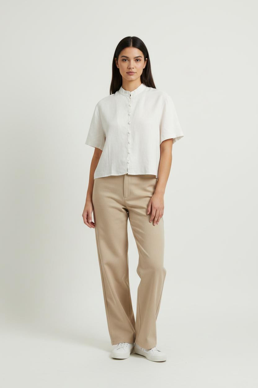 Blouse Beige - Taille L/40 de la marque ZAPA | PARAD100708 - Vendu par Paradigme - Image 1