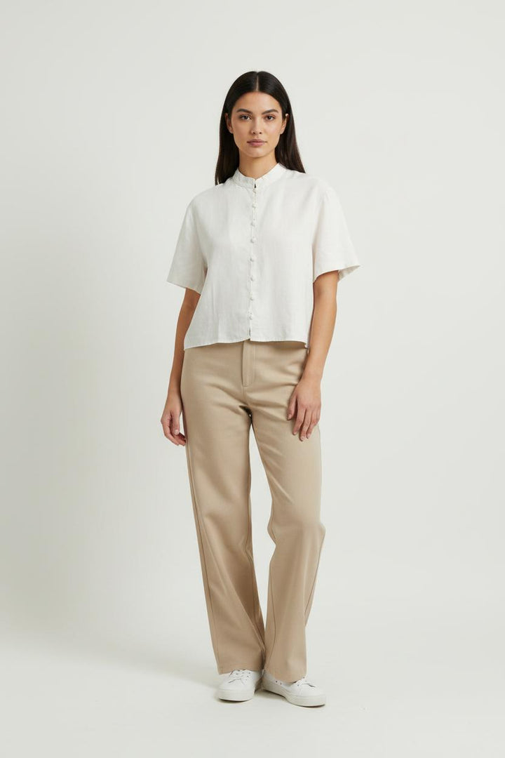 Blouse Beige - Taille L/40 de la marque ZAPA | PARAD100708 - Vendu par Paradigme - Image 1