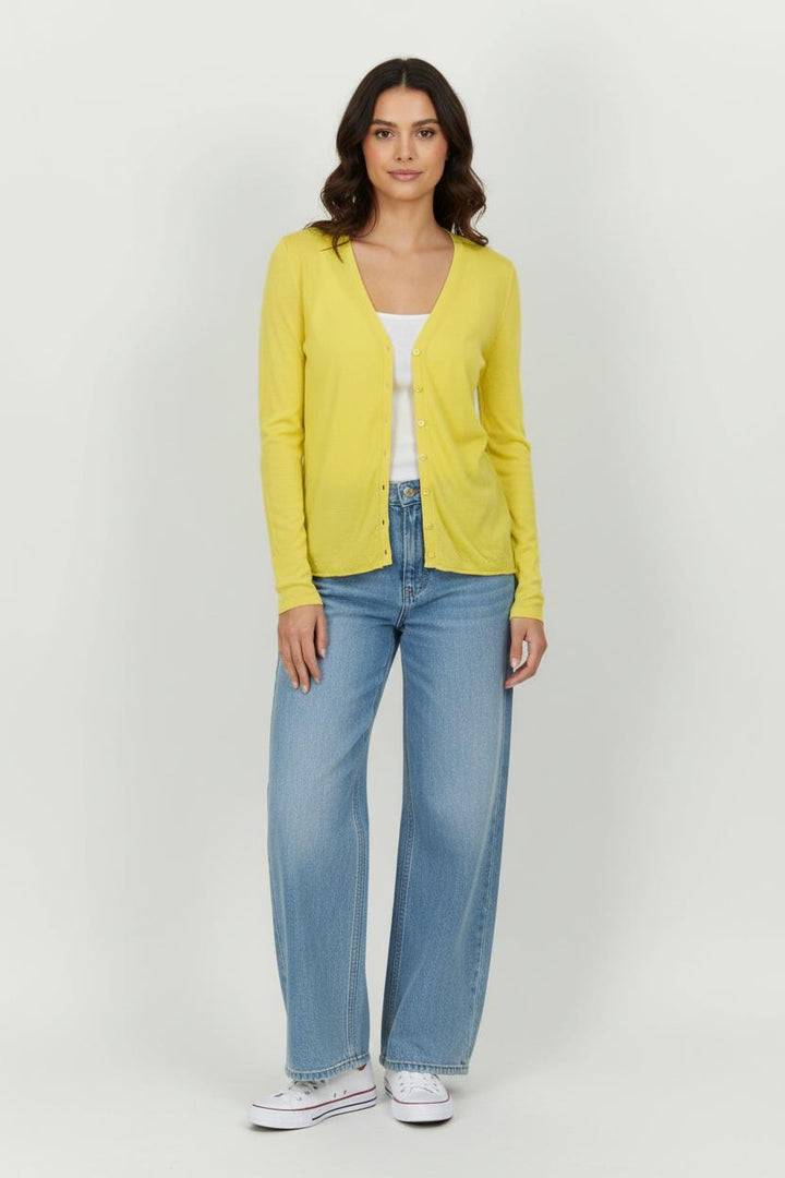 Cardigan Jaune - Taille M/38 de la marque From Future | PARAD100715 - Vendu par Paradigme - Image 1