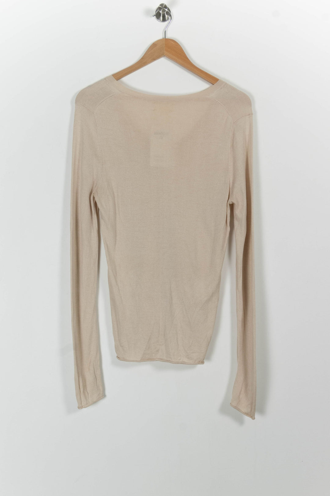 Pull Col V Beige - Taille M/38 de la marque From Future | PARAD100716 - Vendu par Paradigme - Image 4